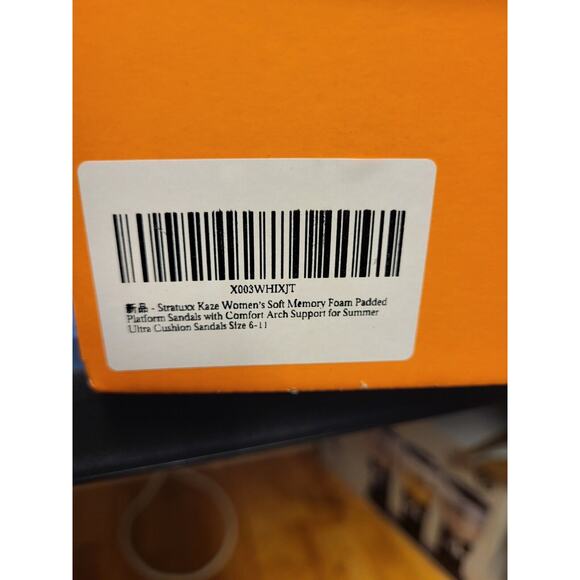 Stratuxx Kaze Womens Memory Foam Sandals Size 8 - Picture 3 of 4